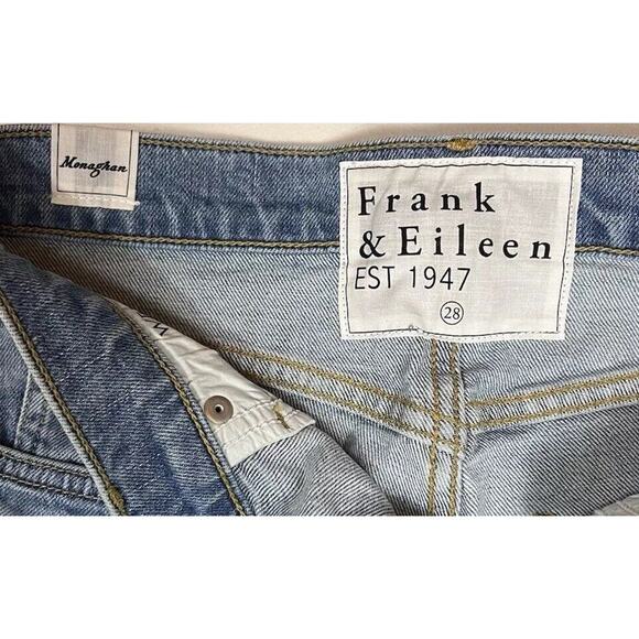 Frank & Eileen Monaghan Jeans High Rise Button Fly Raw Hem Womens Size 28 - Picture 6 of 12
